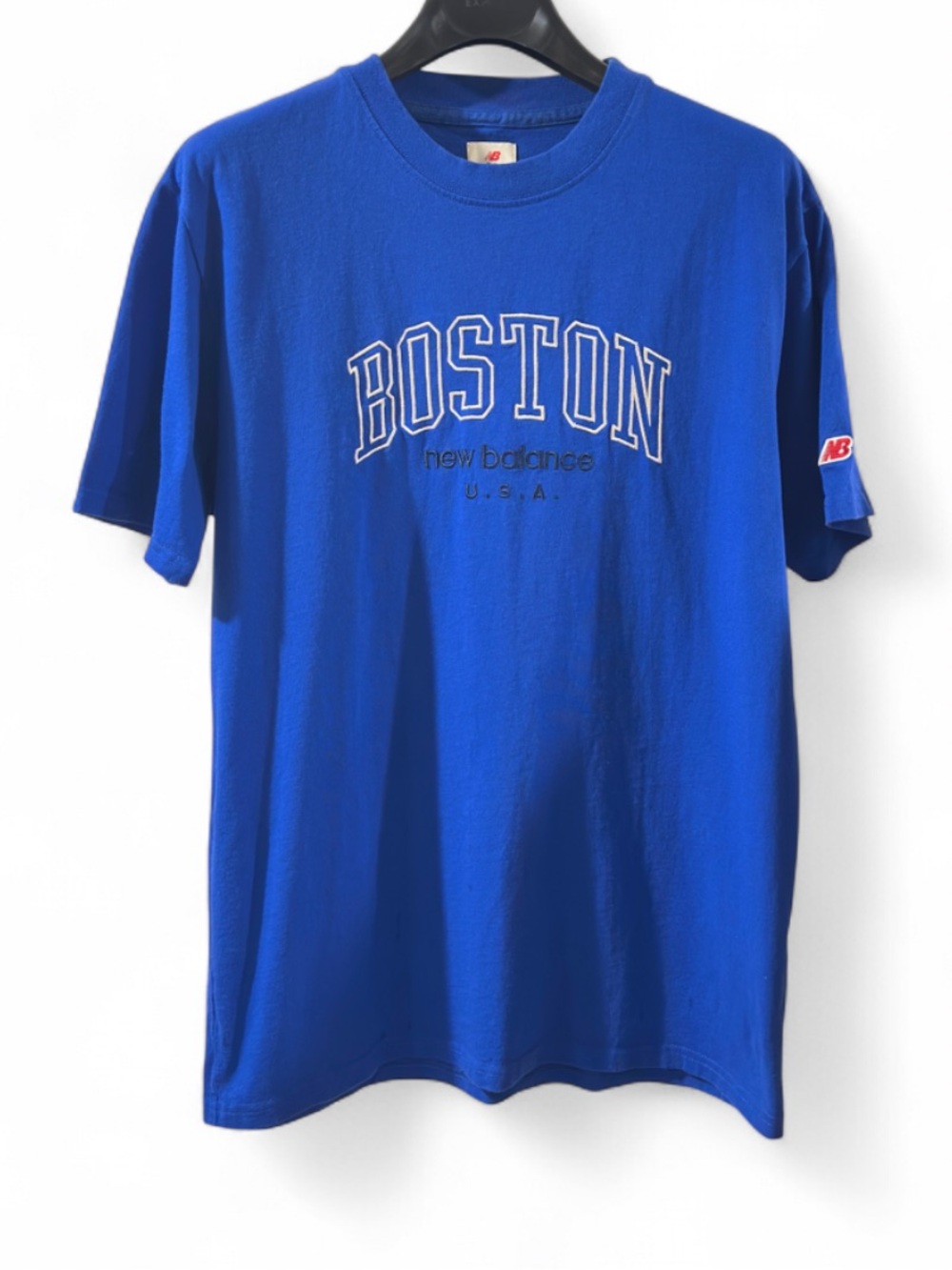 New Balance Boston Exclusive Royal Blue Embroidered T-Shirt Size Men’s Large